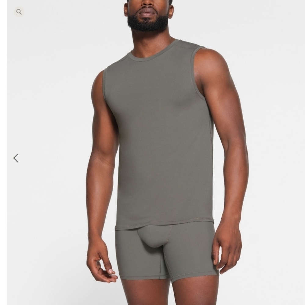 SKIMS Men's Tank Top in Olive
